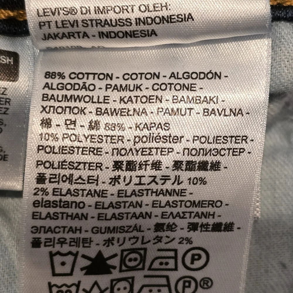 Men's Levi's® 511™ Slim Fit Stretch Dark Blue Jeans - Picture 4 of 5